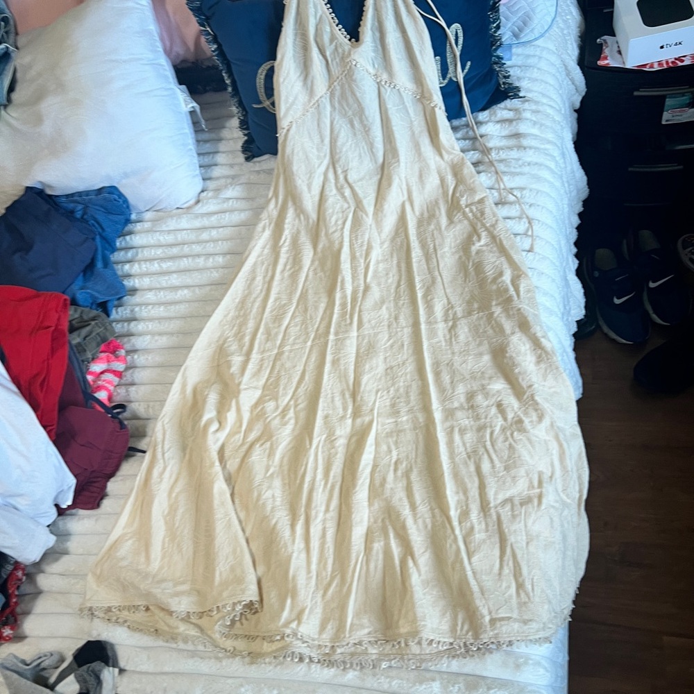 Mango Cream Maxi Dress - Picture 11 of 13